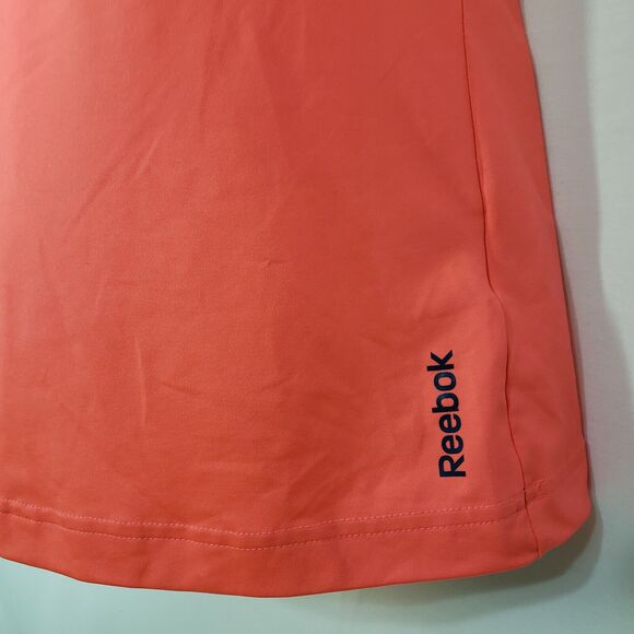 Reebok Womens Top XS High Neck Coral Built-In Bra Workout Tank Stretch Razorback - Picture 6 of 10